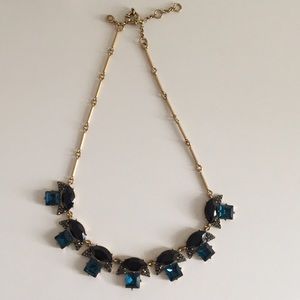 J. Crew blue stone statement necklace